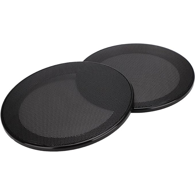 2 STUKS 5 inch Mesh Beschermhoes Geluidshoes Luidspreker Luidsprekerhoes Decoratie(Wit Wit) gray