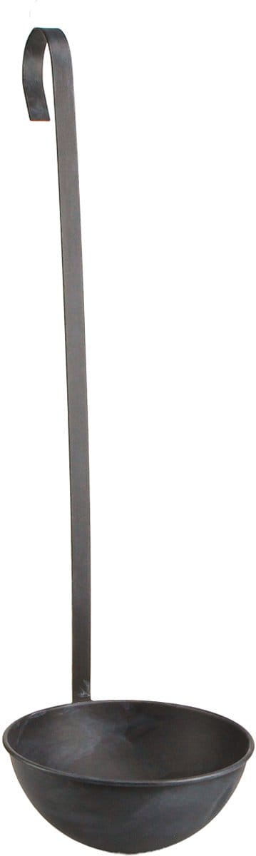 Decoratieve troffelbloempot, antraciet, hangend, Ø16,5 cm, 2 stuks, 2