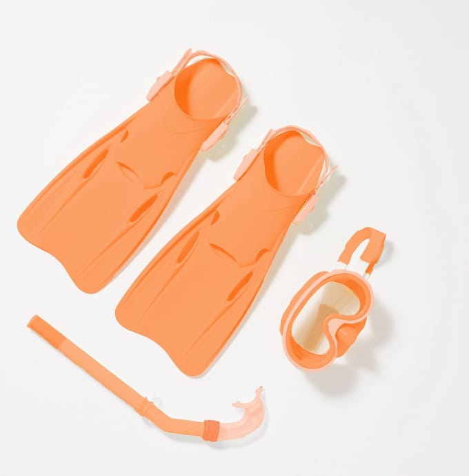 Sunnylife - Kids SwimtimeDive Set 6+ Neon Coral Marble