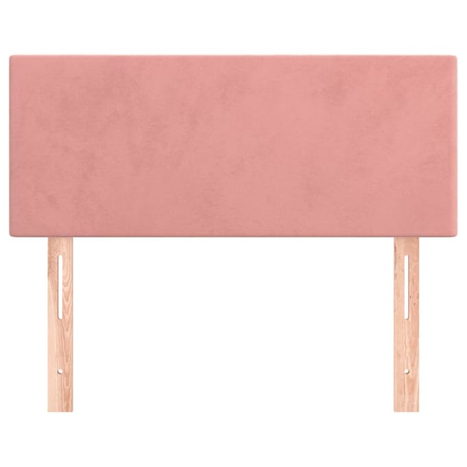 vidaXL - Hoofdbord - 80x5x78/88 - cm - fluweel - roze