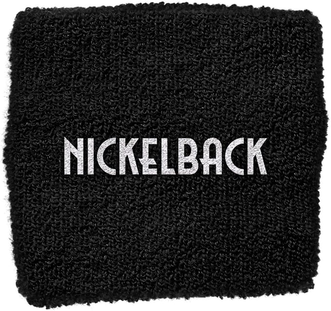Nickelback - Logo Zweetband - Zwart/Wit