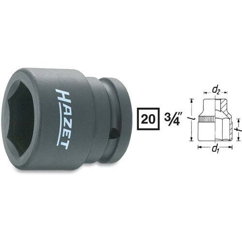 Hazet 1000S 1000S-33 Kracht-dopsleutelinzet 3/4 (20 mm)