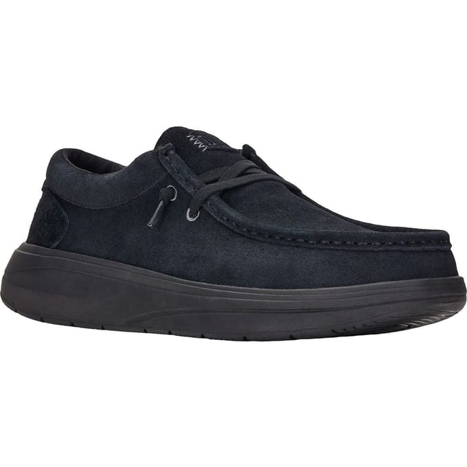 HEYDUDE Wally X Suede Heren Zwart Bootschoenen