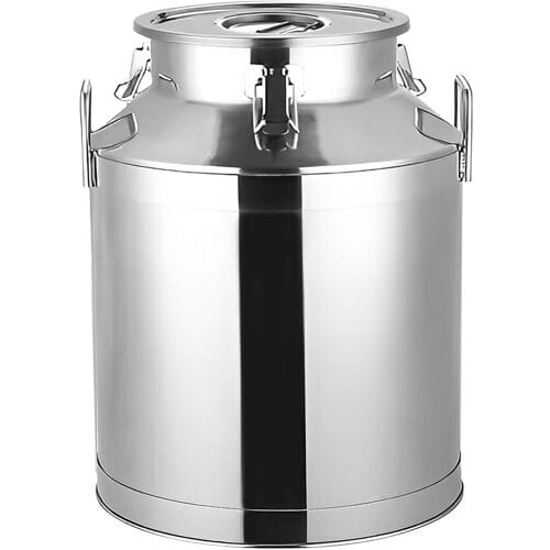 GGM Gastro Milchkanne mit Deckel - Edelstahl - 40 Liter
