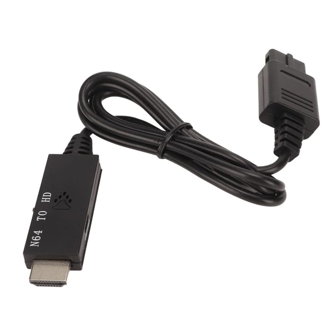 Voor N64 naar HD Multimedia Interface Converter Professioneel 720P 1080P Schakelende HD Video Adapter voor black