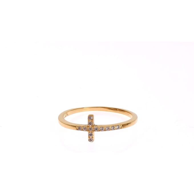 Nialaya damesring goud 925 zilver