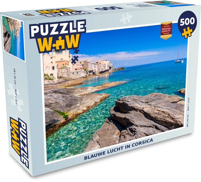 Puzzel Blauwe lucht in Corsica - Legpuzzel - Puzzel 500 stukjes