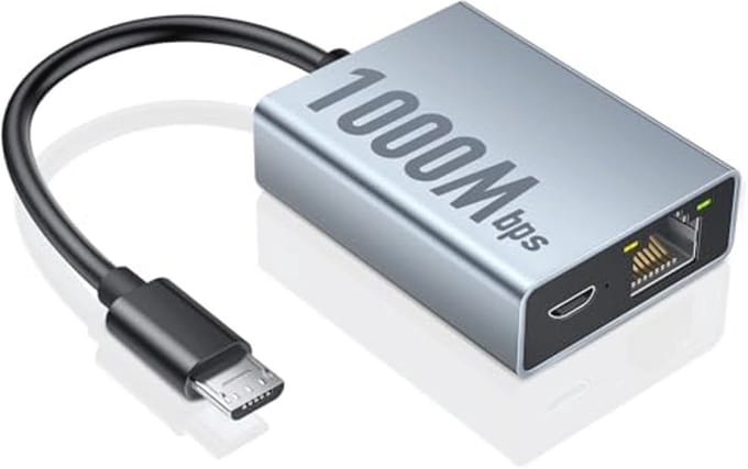 Ethernet-adapter 1000 Mbps voor Fire TV Stick en Chromecast