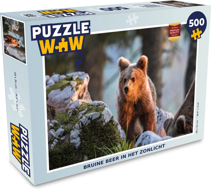 Puzzel Beer - Bruin - Dier - Legpuzzel - Puzzel 500 stukjes