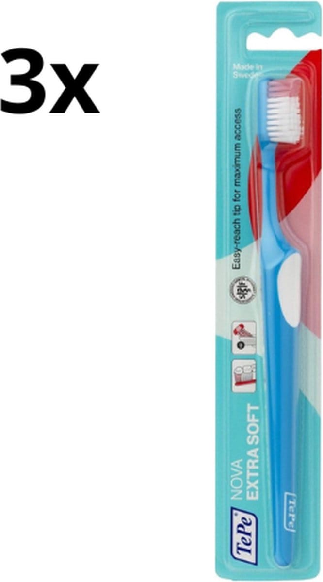 3x TePe Tandenborstel Nova Extra Soft
