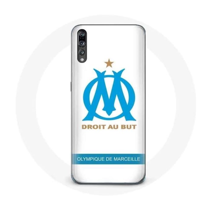 Hoesje voor Huawei P20 Pro Olympique de Marseille Logo Witte Achtergrond wit