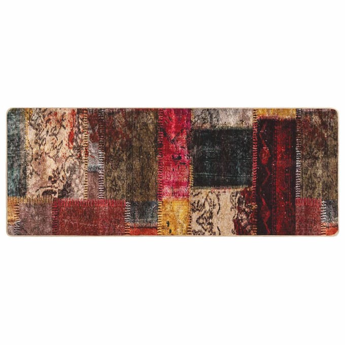 vidaXL - Tapijt - Runner - MARSA - Meerkleurig - 80 - x - 200 - cm - Polyester - en - PVC