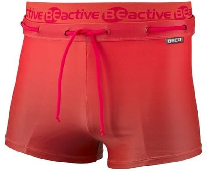 BECO Zwemboxer Beactive - Heren - Polyamide/elastaan - Rood - Maat L