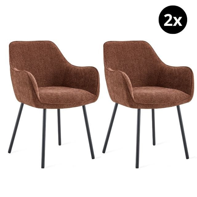 Multifurn Eetkamerstoel bo burgundy (set van 2)