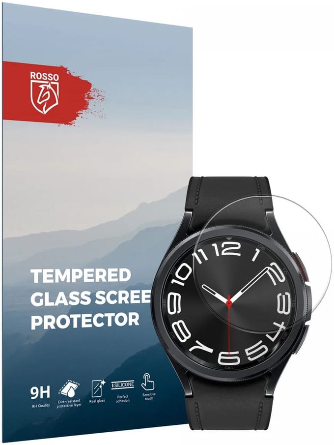 Rosso - Screenprotector Geschikt voor Samsung Galaxy Watch 6 Classic 47MM 9H Tempered Glass