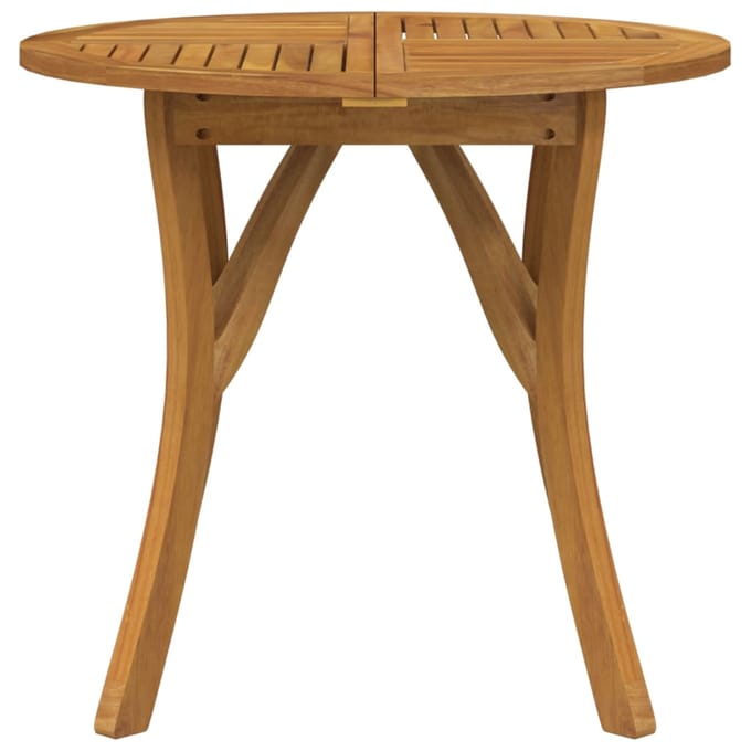 vidaXL - Tuintafel - Ø - 85 - cm - massief - acaciahout