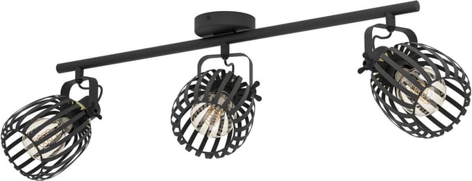 EGLO Girona Spot - E27 - 77,5 cm - Zwart - Staal