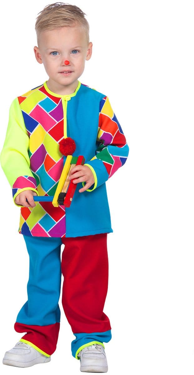 Speelse Mini Clown Kind Kostuum