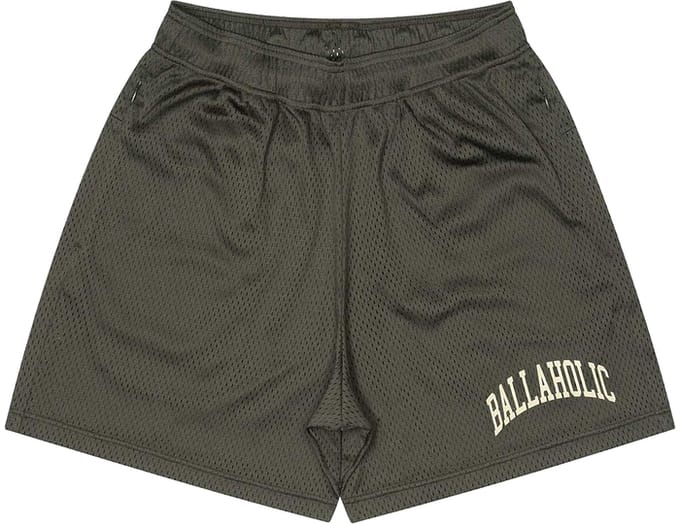 Ballaholic College Logo Mesh Zip Korte Broek Zwart
