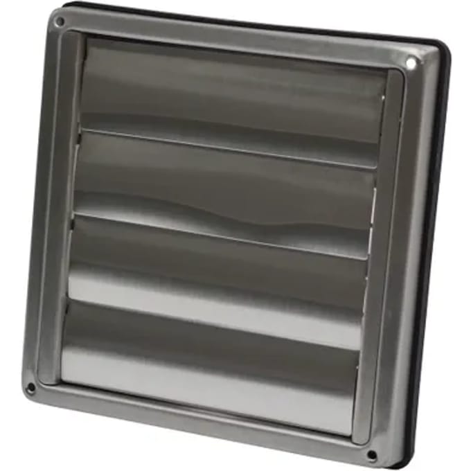 Sencys Overdrukrooster Lamel Ø125mm Rvs
