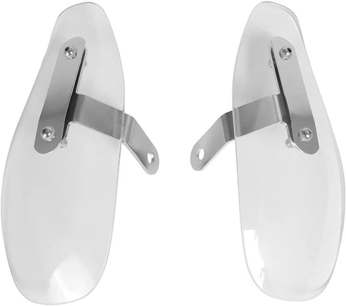 Handbeschermers Motor - Winddeflectors Stuur - Bescherming Tijdens Rijden - Slagvast ABS Plastic - Universele Pasvorm - Transparant
