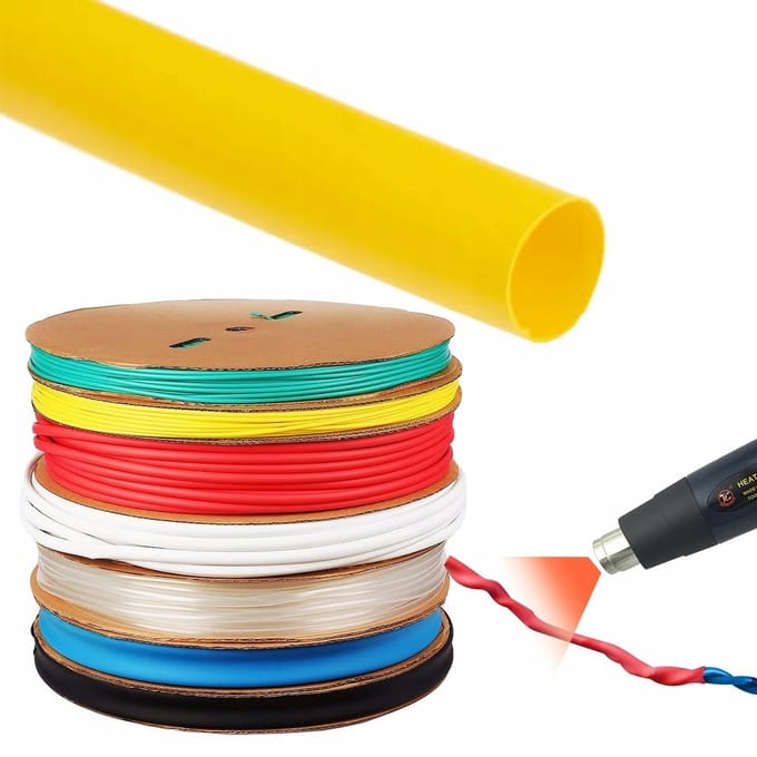 Rosfix Krimpkous 35mm - Zelfdovend, 2:1 Krimpfactor - 1 m Geel, Temperatuur -30–125°C