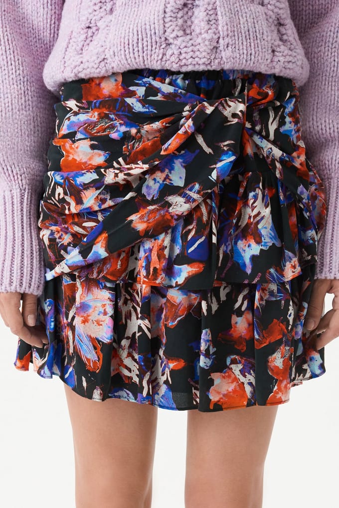 IRO Paris Manae Skirt Black Multico Größe: XS | Miniröcke Outlet | Damen | Schwarz