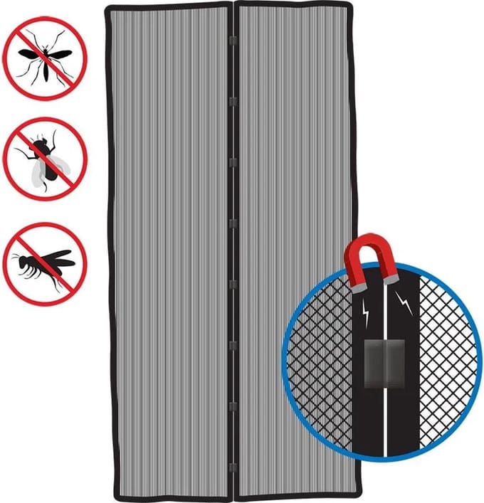 Deurhor met magnetische sluiting - Proplus - zwart