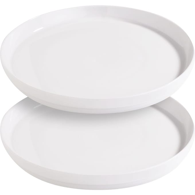 VBS Bord met rand, porselein - 2 stuks, Ø 26,6 cm