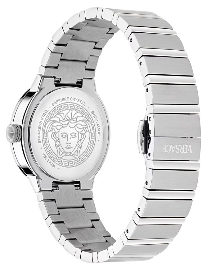 Versace Greca Logo Pearl VE0S00225 Horloge - Staal - Zilverkleurig - Ø 33 mm