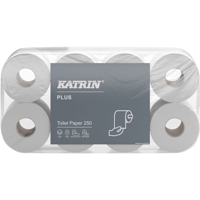 Katrin - Toiletpapier 11711 Plus 250 3laags 8 rollen