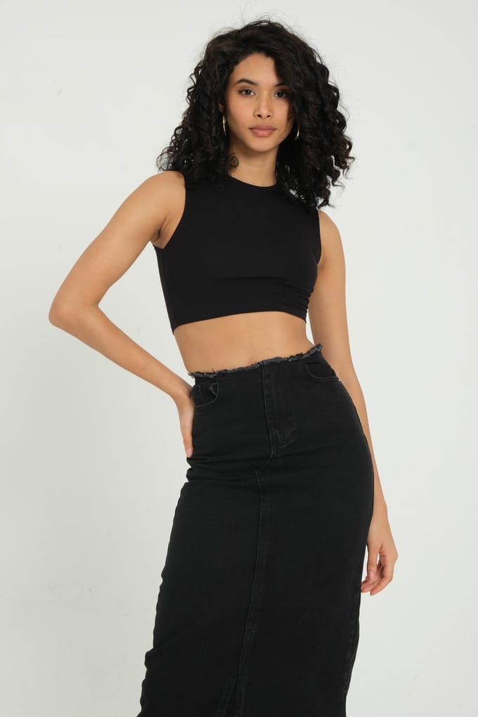 Crewneck Basis Crop Top