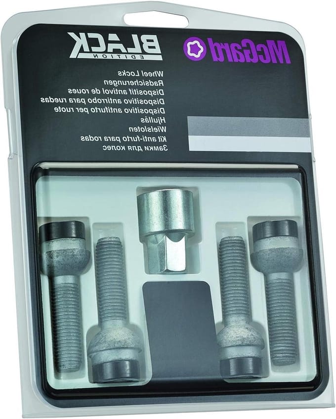 Wielslotbouten Set - Antidiefstal bouten - Voertuig Beveiliging - Honderden Coderingssystemen - M12 x 15 - Zwart