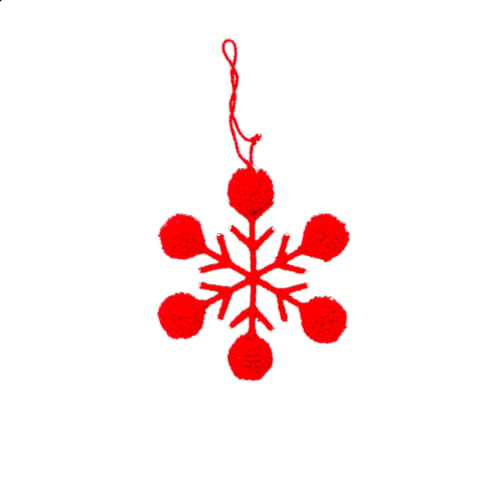 Rice kerst - kerstboomhanger sneeuwvlok assorti