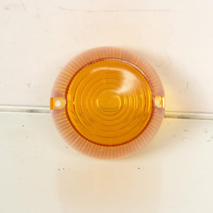 Paire de cabochon de clignotant orange rond pour mobylette MBK 51 Neuf cyclo