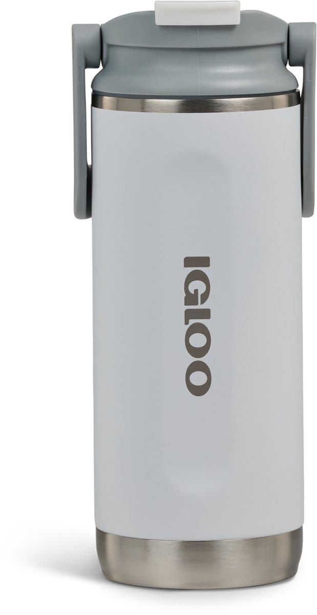 IGLOO - Flip ‘n’ Sip - Drinkfles - Drinkbeker - wit -475ml- Thermosfles