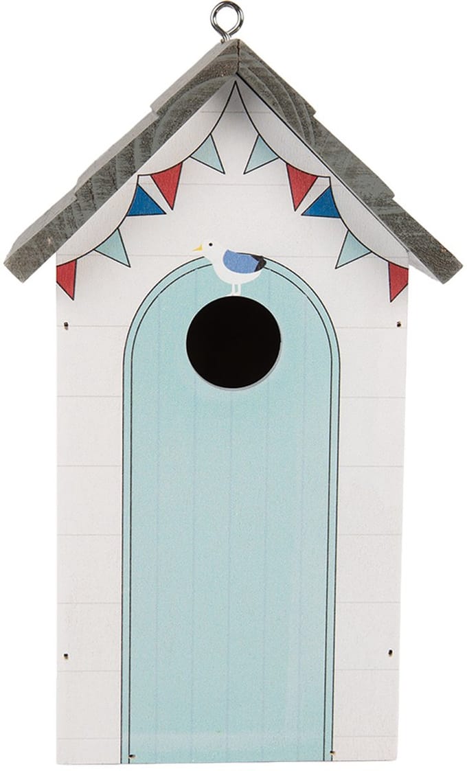 Clayre & Eef Vogelhuis 15x10x22 cm Wit Hout