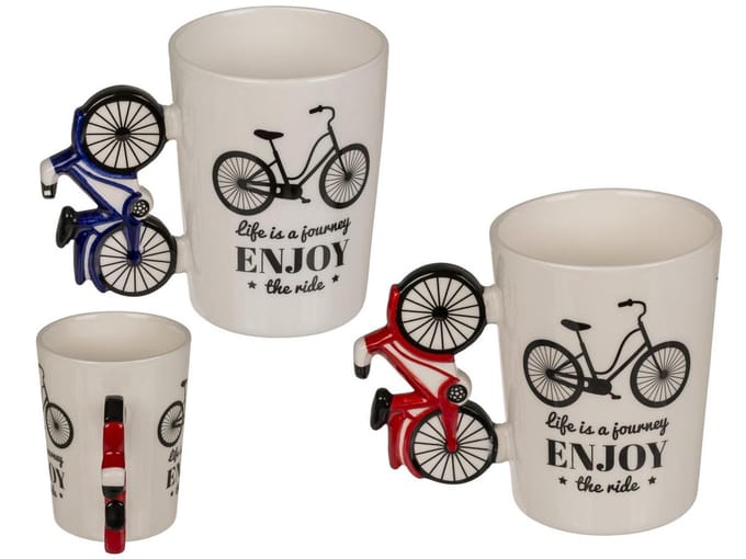 fiets mok / fietsen / life is a journey enjoy the ride