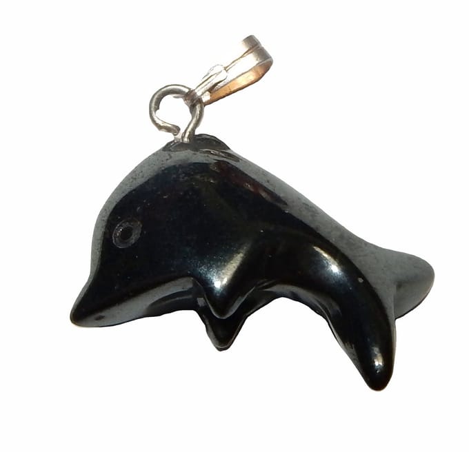 Hematiet Dolfijn Hanger Klein