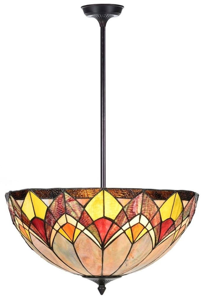 Tiffany up-light Hanglamp Blossom - Art Deco Trade