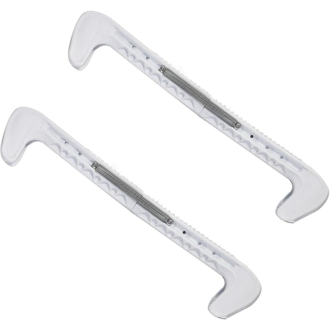 1 Paar Plastic IJsschaatsbeschermers Met Verstelbare Veer (blauw) wit