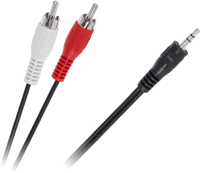 Orbit Electronic Audio Kabel - L/R (RCA) (m) naar 3.5mm Jack (m) - 3m - Zwart