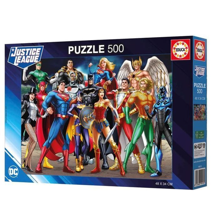 Puzzle 500 pièces - EDUCA - DC Comics Justice League - Multicolore - 48x34 cm - Pour enfants à partir de 10 ans