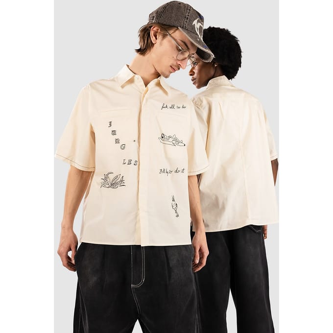 Jungles Jungles Fuck All Shirt wit