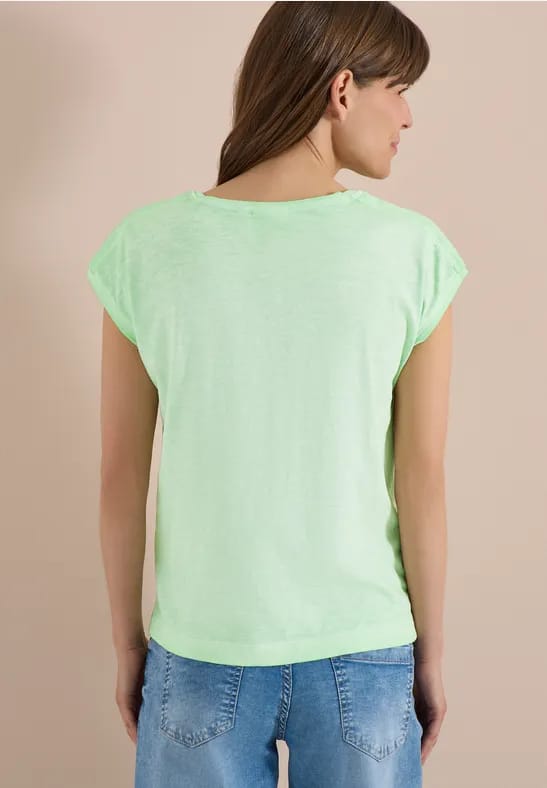 Shirt van geverfde jersey