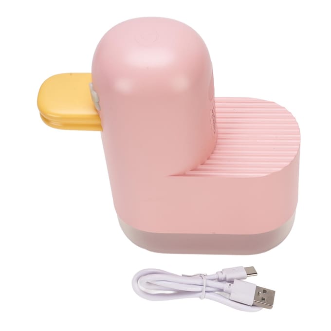 Automatische Schuimdispenser Schattige Eend Slimme Sensor Handzeepdispenser voor Badkamer Keuken Type 2 beige