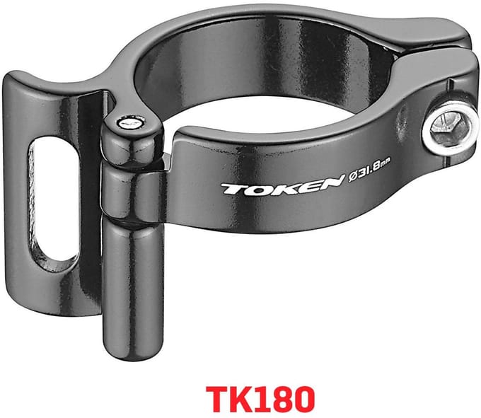 Token - Derailleurklem - 28.6mm - Voor - Zwart