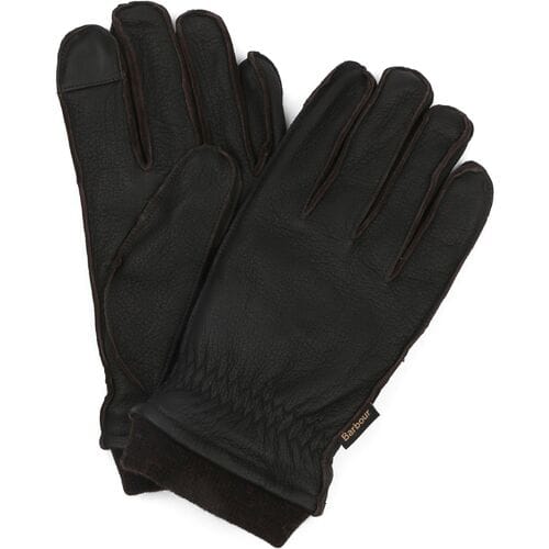 Barbour Handschoenen Bruin Leer - Maat XL - Heren