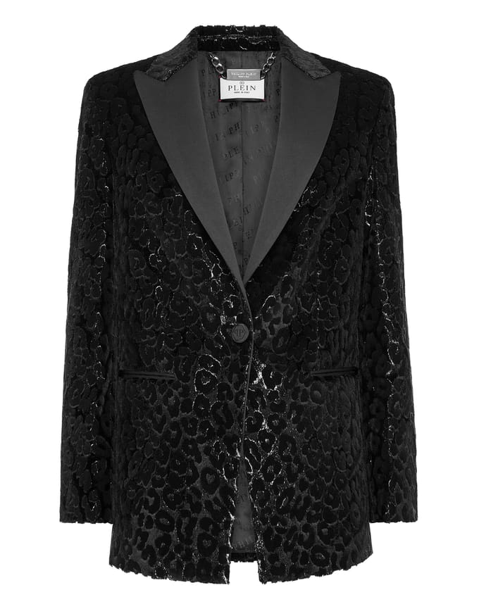 Blazer Met Één Knoop Slim Fit