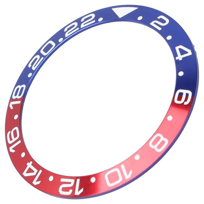 Aluminium Horloge Bezel Inzetstuk Polshorloge Bezel Inzetstuk Ring Vervangingsonderdelen Accessoire blue
